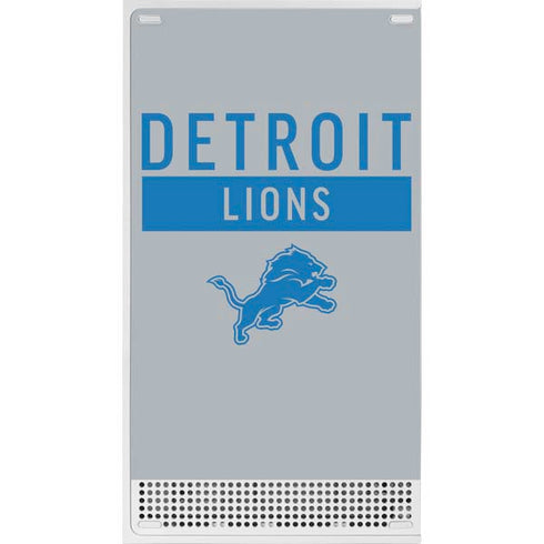 NFL Detroit Lions Grey Performance Series Xbox Series S Console Skin